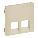 VALENA LIFE PLAKIETKA GNIAZDA 2 x RJ 45 KREMOWA, Legrand