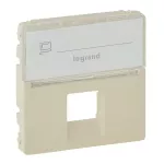 VALENA LIFE PLAKIETKA Z ETYKIETĄ GNIAZDA 1 x RJ 45 kat. 6A UTP KREMOWA, Legrand