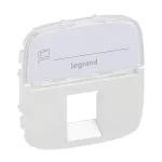 VALENA ALLURE - PLAKIETKA PERŁOWA GNIAZDA POJEDYNCZEGO RJ11 LUB RJ12 LUB RJ45 Z ETYKIETĄ, Legrand