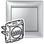 VALENA GNIAZDO GŁOŚNIKOWE PODWÓJNE ALUMINIUM, Legrand