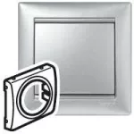 VALENA - PLAKIETKA 46,5MM ALUMINIUM, Legrand