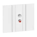 LIVING NOW - GNIAZDO RCA - 1 MODUŁ - BIEL, Bticino