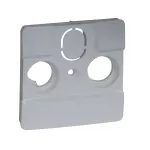 NILOE SELECTION - PLAKIETKA DO GNIAZD TELEWIZYJNYCH STOSOWANYCH  PRZEZ OPERATORÓW TELEWIZJI KABLOWYCH (2-3 OTWORY) ALUMINIUM, Legrand