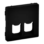 VALENA LIFE - PLAKIETKA GNIAZDA RJ11 I RJ45 CZARNA