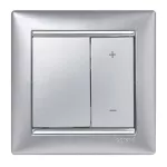 VALENA ŚCIEMNIACZ PRZYCISKOWY 40-600W ALUMINIUM, Legrand
