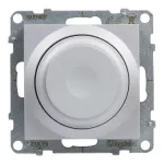 SUNO - Ściemniacz obrotowy - 240 V~ - 50 Hz - 5 - 75 W ( 10 lamp maks.) dla lamp LED z opcją ściemniania - bez zacisku neutralnego, Aluminium, Legrand