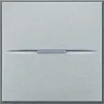 AXOLUTE - Przycisk jednobiegunowy NO 10A (zaciski śrubowe) 2 moduły AXIAL aluminium, Bticino