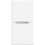 AXOLUTE - Przycisk jednobiegunowy NO 10A (zaciski automatyczne) 1 moduł AXIAL biały, Bticino