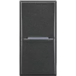 AXOLUTE - Przycisk jednobiegunowy NO 10A (zaciski automatyczne) 1 moduł AXIAL antracyt, Bticino