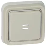 PLEXO55 PRZYCISK PODŚWIETLANY BIAŁY 10AX-250V~ - KOMPLET PODTYNKOWY, Legrand