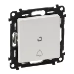 VALENA LIFE PRZYCISK PRZEŁĄCZNY NO/NC PODŚWIETLANY Z SYMBOLEM DZWONKA BIAŁY 6 A - 250 V~, Legrand