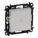 VALENA LIFE PRZYCISK PRZEŁĄCZY NO/NC PODŚWIETLANY Z UCHWYTEM ETYKIETY BIAŁY TRANSPARENTNY 6 A - 250 V~, Legrand