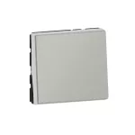 MOSAIC PRZYCISK JEDNOBIEGUNOWY - 2 MODUŁY ALUMINIUM 6X-250V~, Legrand