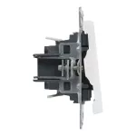 SUNO - Przycisk pojedynczy z symbolem dzwonka - 6 A - 250 V~ - zaciski automatyczne, Biały, Legrand