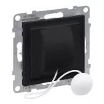 SUNO - Przycisk przełączny cięgnowy NO/NC - 6 A - 250 V~ - zaciski automatyczne, Czarny, Legrand
