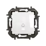 NOWE NILOE - PRZYCISK POJEDYNCZY PODŚWIETLANY Z SYMBOLEM DZWONKA 6 A BIAŁY