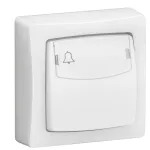 OTEO - PRZYCISK JEDNOBIEGUNOWY Z ETYKIETĄ BIAŁY 6A-250V~, Legrand