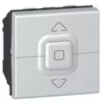 MOSAIC ŁĄCZNIK STEROWANIA ROLET 500W - 2 MODUŁ ALUMINIUM, Legrand