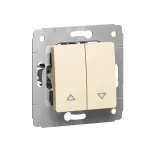 CARIVA PRZYCISK STEROWANIA ROLETAMI (BLOKADA ELEKTRYCZNA) KREM 10A-250V~, Legrand