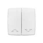 OTEO - ŁĄCZNIK STEROWANIA ROLETAMI (BLOKADA MECHANICZNA) BIAŁY KOMPLET 6AX-250V~, Legrand