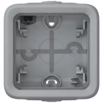 PLEXO55 PUSZKA NATYKOWA POJEDYNCZA SZARA 1WE/1WY, Legrand