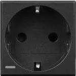 AXOLUTE - GNIAZDO SCHUKO 2P+Z 16A ANTRACYT, Bticino