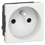 MOSAIC GN 2P+Z PODŁĄCZ PRZEZ ZACISKI ŚRUBOWE 4 MM2-2 MODUŁY BIAŁE DO WSKAŹ 16A-250V~, Legrand