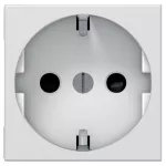 MOSAIC GN 2P+Z SCHUKO PODŁĄCZENIE PRZEZ ZACISKI ŚRUBOWE-2 MODUŁY BIAŁE 16A-250V~, Legrand