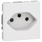 MOSAIC GNIAZDO 2P+Z STANDARD SZWEDZKI - 2 MODUŁY BIAŁE TYP13, Legrand