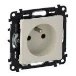 VALENA LIFE GNIAZDO 2 P+Z Z PRZESŁONĄ KREMOWE 16 A – 250 V~, Legrand