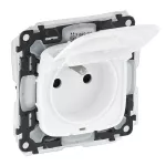 GNIAZDO 2P+Z IP44 Z PRZESŁONĄ, Legrand