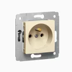 CARIVA GNIAZDO WTYCZKOWE POJEDYNCZE 2P+Z KREM 16A-250V~, Legrand