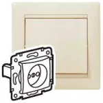 VALENA GNIAZDO POJEDYNCZE 2P KREM 16A-250V~, Legrand