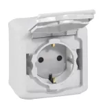 FORIX IP44 - GNIAZDO 2P+Z SCHUKO 16 A - 250 V SZARE, Legrand