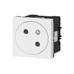 MOSAIC GN 2P+Z UKOŚNE POD KĄTEM 45 PODŁĄCZ PRZEZ ZAC AUTOMAT-2 MOD ALU 16A-250V, Legrand