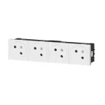 MOSAIC GN 4X2P+Z PODŁĄCZENIE PRZEZ ZACISKI AUTOMATYCZNE-8 MODUŁÓW BIAŁE 16A-250V, Legrand