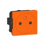 MOSAIC GN 2P+Z PODŁĄCZ PRZEZ ZACISKI AUTOMATYCZNE-2 MODUŁY POMARAŃCZ ANTYBAK 16A-250V, Legrand
