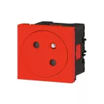 MOSAIC GN 2P+Z PODŁĄCZENIE PRZEZ ZACISKI AUTOMATYCZNE-2 MODUŁY CZERWONE 16A-250V~, Legrand