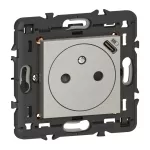 MOSAIC - Gniazdo 2P+Z + USB typ C z ramką, Legrand
