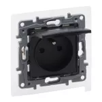 NILOE SELECTION - GNIAZDO 2P+Z - IP44 16 A - 250 V~ - BEZ PRZESŁONY, ZACISKI ŚRUBOWE ANTRACYT, Legrand