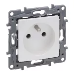 NILOE SELECTION - GNIAZDO 2P+Z 16 A - 250 V~ (BEZ PRZESŁONY, ZACISKI ŚRUBOWE) PERŁA, Legrand