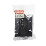 VALENA LIFE GNIAZDO 2X2P+Z TYPU MONOBLOK Z PRZESŁONĄ CZARNE 16 A – 250 V~