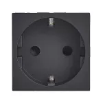 MOSAIC - GN 2P+Z SCHUKO ZACISKI ŚRUBOWE -2 MODUŁY ANTRACYT 16A-250V~, Legrand