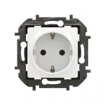 NOWE NILOE - GNIAZDO SCHUKO 2P+Z Z PRZESŁONĄ ZACISKI ŚRUBOWE 16A - 250V~ BIAŁE