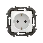 NOWE NILOE - GN SCHUKO 2P+Z PRZESŁONA ZACISKI AUTOMATYCZNE 16A - 250V~ BIAŁE