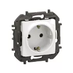 NOWE NILOE - GN SCHUKO 2P+Z PRZESŁONA ZACISKI AUTOMATYCZNE 16A - 250V~ BIAŁE