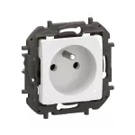 NOWE NILOE - GNIAZDO 2P+Z ZACISKI ŚRUBOWE 16 A - 250 V~ BIAŁE