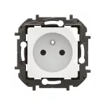 NOWE NILOE - GNIAZDO 2P+Z Z PRZESŁONĄ, ZACISKI AUTOMATYCZNE 16A - 250V~ BIAŁE