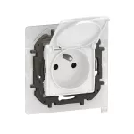 NOWE NILOE - GN 2P+Z Z PRZESŁONĄ IP44 ZACISKI AUTOMATYCZNE 16A-250V~ BIAŁE