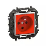 NOWE NILOE - GN 2P+Z Z BLOKADĄ Z PRZESŁONĄ ZACISKI ŚRUBOWE 16A - 250V~ CZERWONE